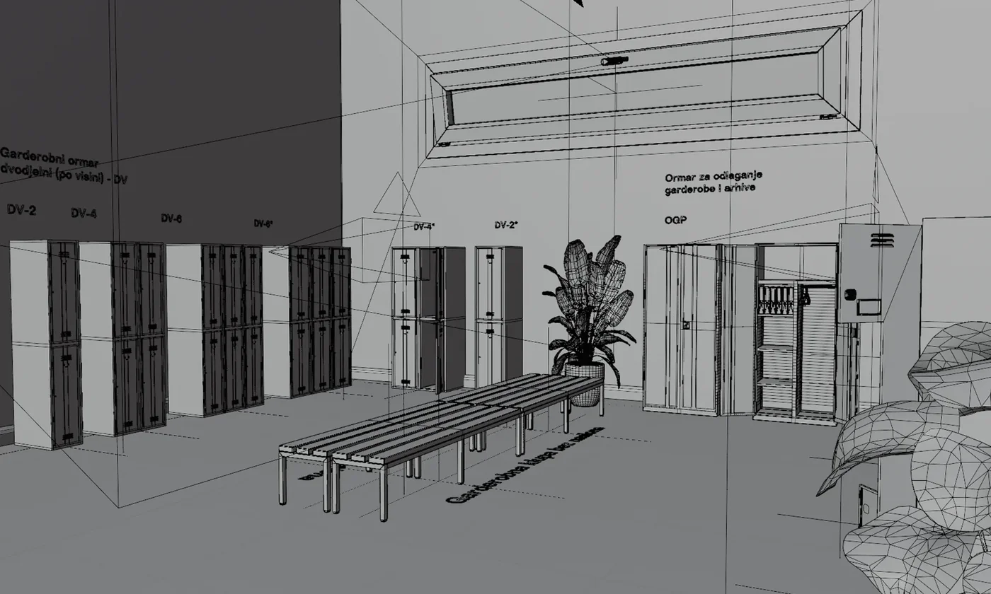 Primat Logistika showroom — 3D product and space modelling