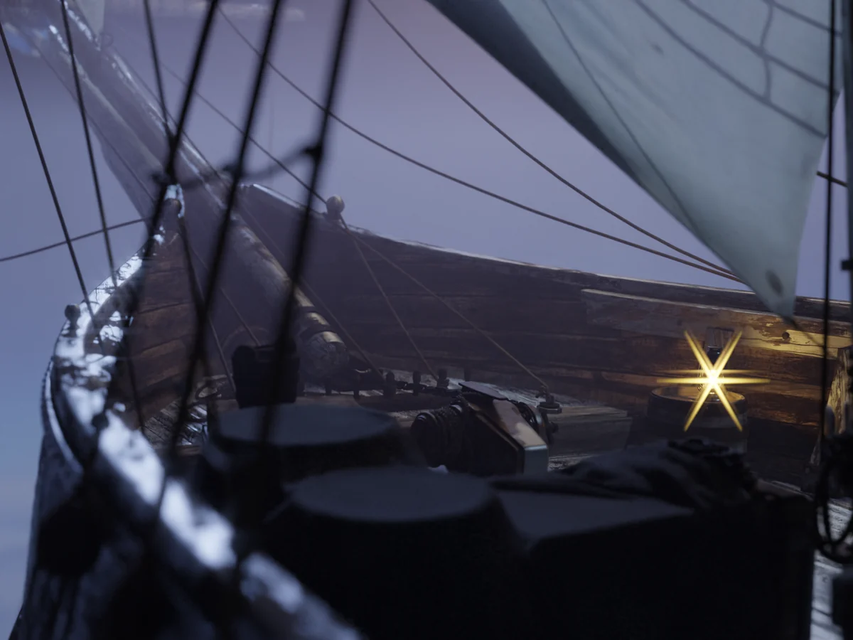 The ship with the Star Glint look: the lantern turned into a six-point star